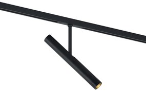 Spot modern negru pentru sistem de șină monofazat - Slimline Avery