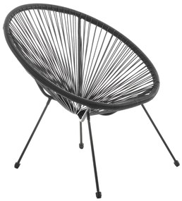 Set balcon Ostana din 3 piese cu masa si 2 scaune - negru