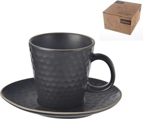 Ceașcă neagră pentru cappuccino din ceramică 250 ml Tea Time – Orion