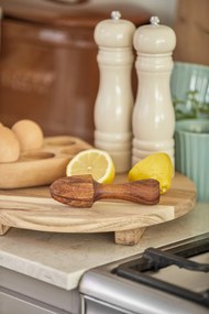 Tocator rotund din lemn ACACIA WOOD pe picioruse 30 cm