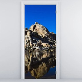 Fototapet pentru ușă - Oglindirea stâncii (95x205cm)