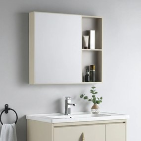 Set mobilier de baie cu lavoar Paris 60cm Beige