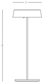 Lampă LED dimabilă de exterior Zambelis E290 LED/2,2W/5V 2200 mAh IP54 alb