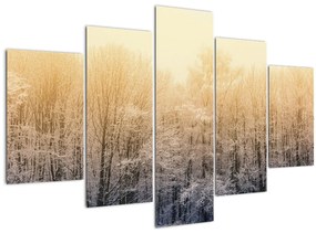 Tablou cu pădure geroasă (150x105 cm)