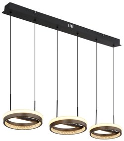 Lustra cu 3 pendule LED CCT DELLA 67179H2 GL