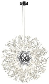 Candelabru led Cristal, Elit's, Evea F rotund Cromat, 50 cm