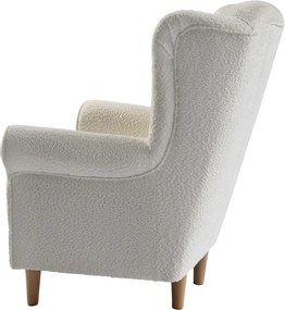 Fotoliu, textil crem Coral, CHARLOT