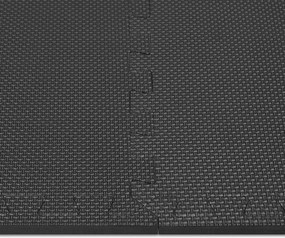 Covor pentru protectie pardoseala Puzzle 6 bucati Negru