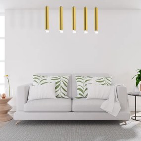 Lustră LED pe cablu GOLDIE 5xLED/25W/230V aurie