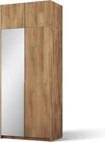 Dulap Alera II with top extension – Hinged – cu oglindă – 100x58x250 cm – Stejar Artisan – Alera II with top extension – Hinged Dulap – Varianta 1