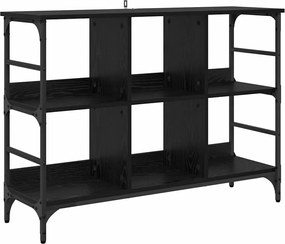 vidaXL Bufet Stejar Negru 102 x 32 x 73,5 cm