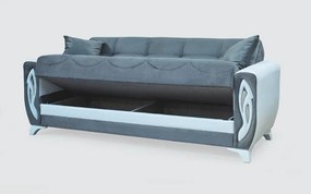 Canapea Oxford, culoare azur, 230 x 86 cm