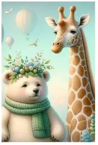 Tablou animale cu baloane