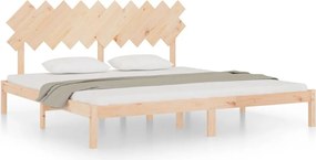 vidaXL Cadru de pat, 200x200 cm, lemn masiv