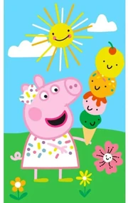 Purcelușa Peppa Summer Time prosop de mână, prosop de față, prosop 30x50 cm