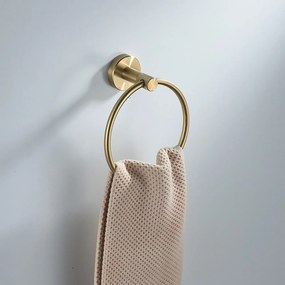 Cuier de baie Ring 6610 Modern Brush Gold