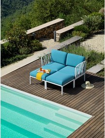 Pouf de Exterior,  Nardi - Komodo Pouf - Bianco adriatic Sunbrella®
