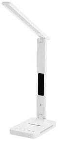 Lampă LED dimabilă cu funcție de încărcare fără fir Qi, afișaj și port USB LED/7W/230V 3000-6000K