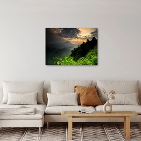 Tablou - peisaj montan verde (70x50 cm)
