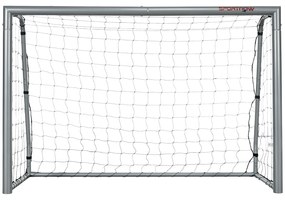 SPORTNOW Poarta de fotbal 8ft x 5ft, Plasa de fotbal pentru gradina cu tarusi de sol, montare rapida si simpla, Poarta pentru antrenament