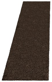 Covor tip traversă maro închis 80x250 cm Fluffy – Ayyildiz Carpets