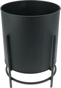 Set de suporturi metalice pentru flori Celano negru, 2 buc.