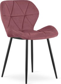 Scaun Bucatarie/Dining Miller Catifea Roz
