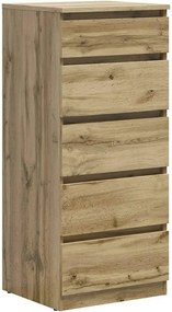 Comoda TETRIX, stejar wotan, PAL, 50x45x115 cm