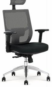 Scaun de birou Admiral negru gri