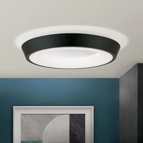 Plafoniera LED design circular LOOK negru