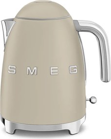 Cana electrica SMEG KLF03MLMEU, 2400 W, 1,7 l, Baza rotativa la 360°, Finisaj mat, Bej