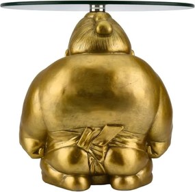 Masuta de cafea rotunda aurie SUMO 55cm