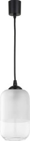Brilagi - lustră LED pe cablu RETRO GLASS 1xE27/60W/230V Ø 14 cm negru/alb