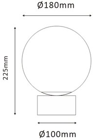 Lampă de masă ONLI JANET 1xE14/6W/230V d. 20 cm