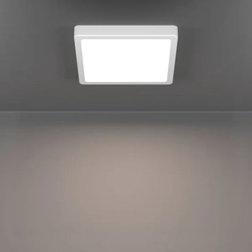 Eglo 901336 - Plafonieră LED FUEVA pentru baie, 10,5 W, 230 V, 22 x 22 cm, IP44, albă