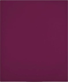 vidaXL Cearșaf de pat cu elastic, 2 buc, bordo, 160x200 cm, bumbac