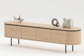 Comoda TV cu furnir de stejar ATELIER 200cm
