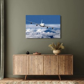Tablou - Avion în nori (90x60 cm)