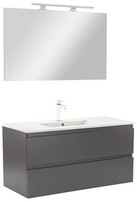 Mobilier complet de baie Vario Forte 100 antracit-antracit