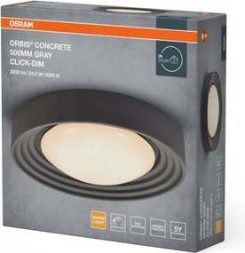 Osram - Plafonieră LED reglabilă ORBIS CONCRETE LED/24,5W/230V Ø50 cm gri/beton
