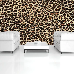 Fototapet - Fibre de păr de leopard (152,5x104 cm), în 8 de alte dimensiuni noi