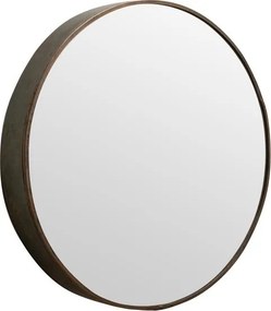 Oglinda de perete, rotunda, din metal, Sely