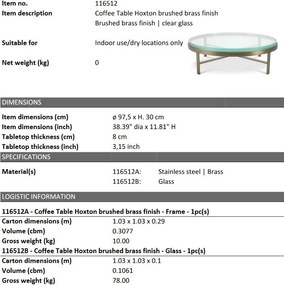 Masuta de cafea moderna design LUX Hoxton