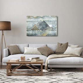 Tablou - Piramide în filtru albastru (90x60 cm)