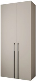 Dulap de haine 110 cm Carmela 50-3 (Cașmir + Negru). 1126771