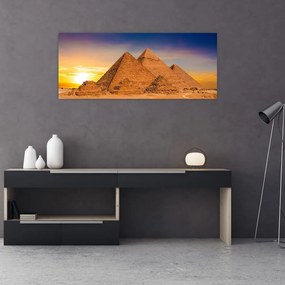 Tablou - Piremidele din Egipt (120x50 cm)