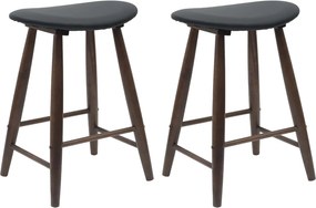 vidaXL Scaune de dining 2 pcs Maro deschis 46 x 37 x 63 cm