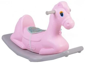Calut balansoar pentru copii NOVOKIDS ™ Napoleon Horsee , Cu jucarie muzicala detasabila, Platforma de balansare, Dimensiuni 80x50x40 cm, max 50 kg,