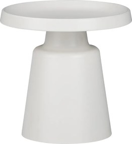 Masuta Cafea Laterala Gonda Metal Alb Diametru 50 Cm