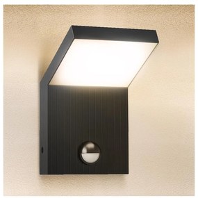 Brilagi - Aplică LED de exterior cu senzor RIANO, 8W, 230V, antracit
